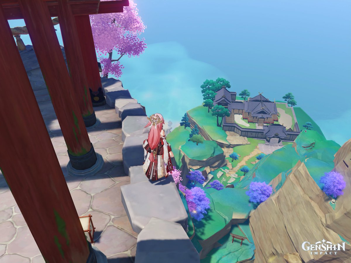 เห็นมินิอัลบั้มที่ทางเกมเพิ่งปล่อยออกมาแล้วคือ…มา! ช่วยชง! //จริงๆเคยมโนเล่นๆไว้นานแล้วว่าตรงบ้านAyatoเนี่ย มองเห็นศาลเจ้าข้างบนด้วยแหะ ดูเป็นโมเม้นต์ให้คนขี้ชิปอย่างเรา เพราะให้อารมณ์แบบว่า ‘Ayatoมักชอบมองขึ้นไปบนศาลเจ้าเวลารู้สึกคิดถึงYae’ (⸝⸝⸝´꒳`⸝⸝⸝) 💕 #yaeyato 💙💖