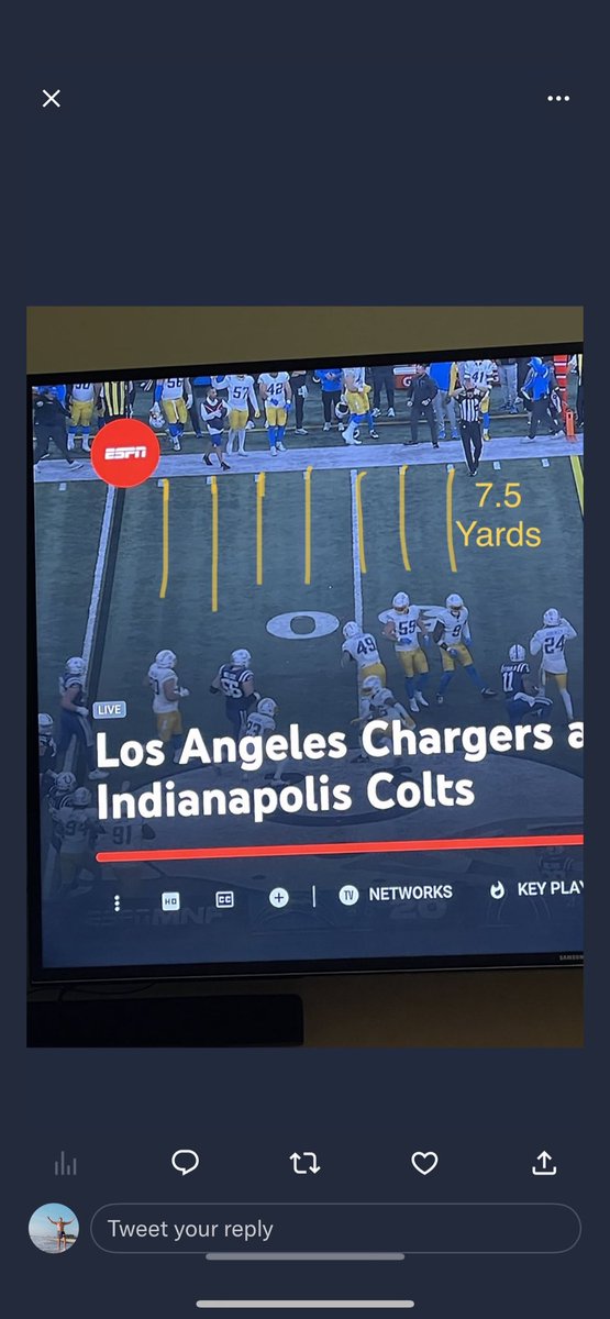 Socksy___'s tweet photo. @ESPNFANSUPPORT pls further look into this reception and correct Michael Pittmans statistic to 40 yards. Thank you, merry Christmas https://t.co/gwsQPcv5rm