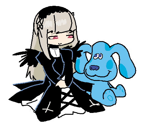 classyfren's tweet photo. and another! suigintou and blue from blue's clues https://t.co/fF24RVnKSF
