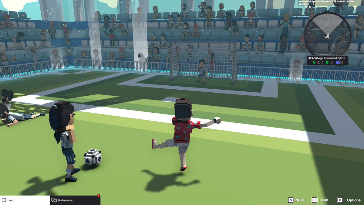 hide013z's tweet photo. @TheSandboxGame @aera_football @Argentina I dived in the AFA Village presented by OneFootball, check out my screenshot 👇⚽ https://t.co/JCX2Pw5Yy7