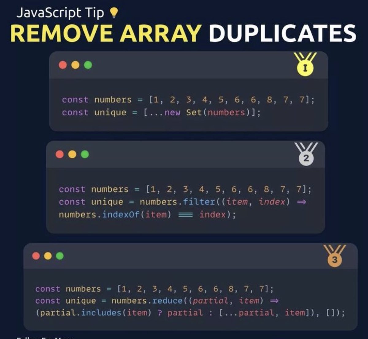 sujayvadavadagi's tweet image. #javascript #removeDuplicates