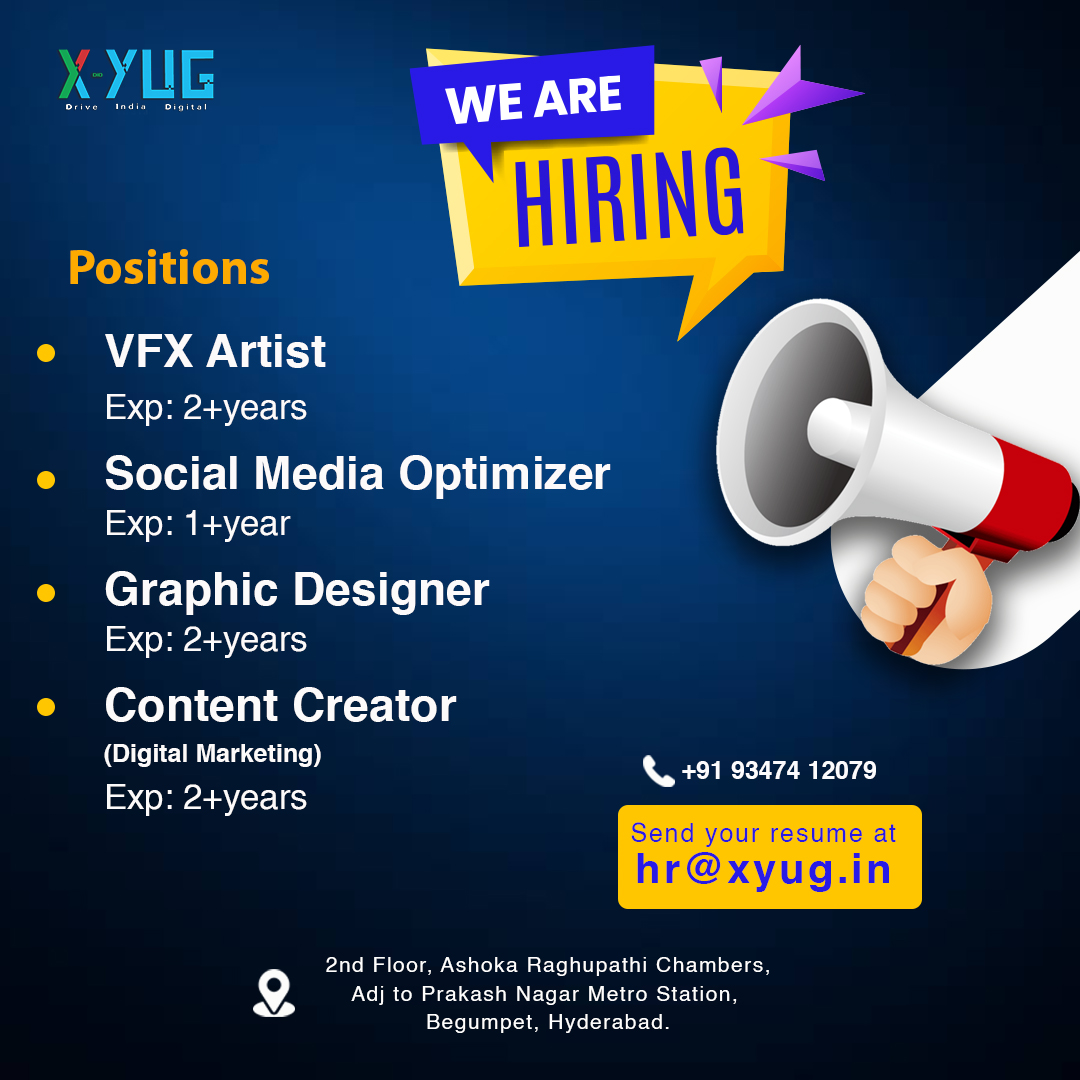 xyugtech's tweet photo. Listed below are the positions we are looking for.
:
Interested candidates, please share your CV/resume at: hr@xyug.in
:
#hiring #Hyderabad #jobsinhyderabad #jobsinchennai #jobsinbangalore #jobseekers #jobhunt #jobvacancy #itjobsearch #itjobshyderabad #hiringimmediately #jobalert https://t.co/rUN7lPYkTr