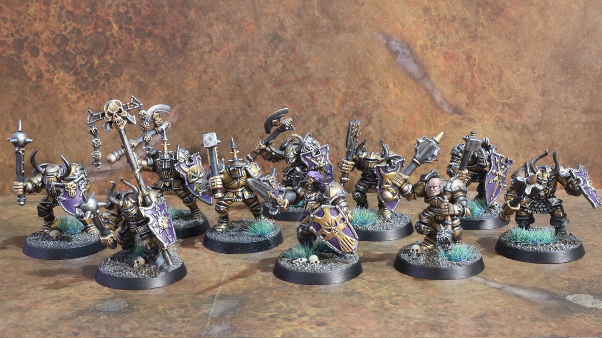 GoatingFaint's tweet photo. Classic Chaos Warriors!
#PaintingWarhammer https://t.co/hBbNOlDF2v