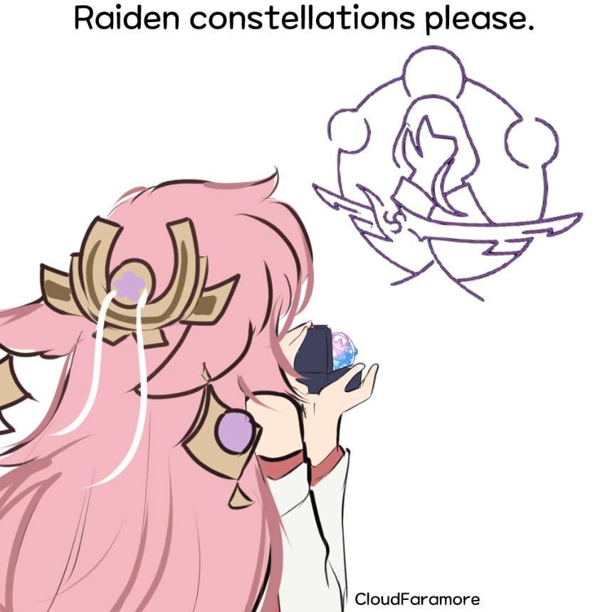 Cloud_Faramore's tweet photo. Like I don't know, 6 Raidens in one ten pull? 
#eimiko #genshinimpact https://t.co/AK8GIDqHj2