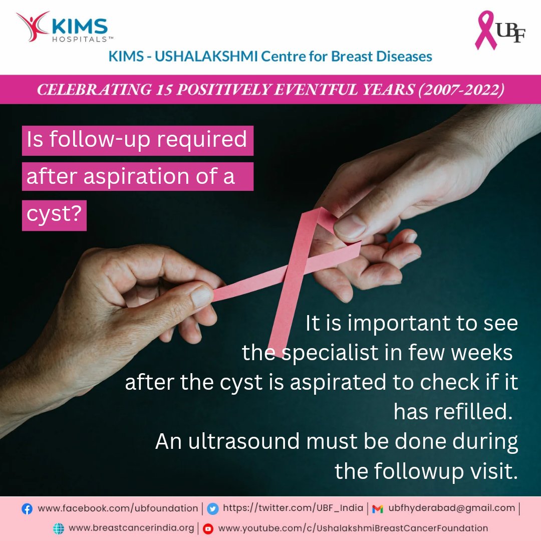 UBF_India's tweet photo. It is to be reiterated that most cysts DO NOT need to be aspirated 

If cyst is aspirated, a follow up ultrasound must be done in a few weeks 

Ultrasound guided aspiration should be performed only when the cyst is large/painful/infected/suspicious of malignancy(rare) https://t.co/TQi0HPMk7Z