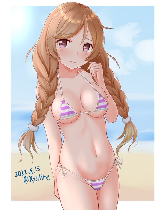 #くそ寒いので水着絵を貼る 