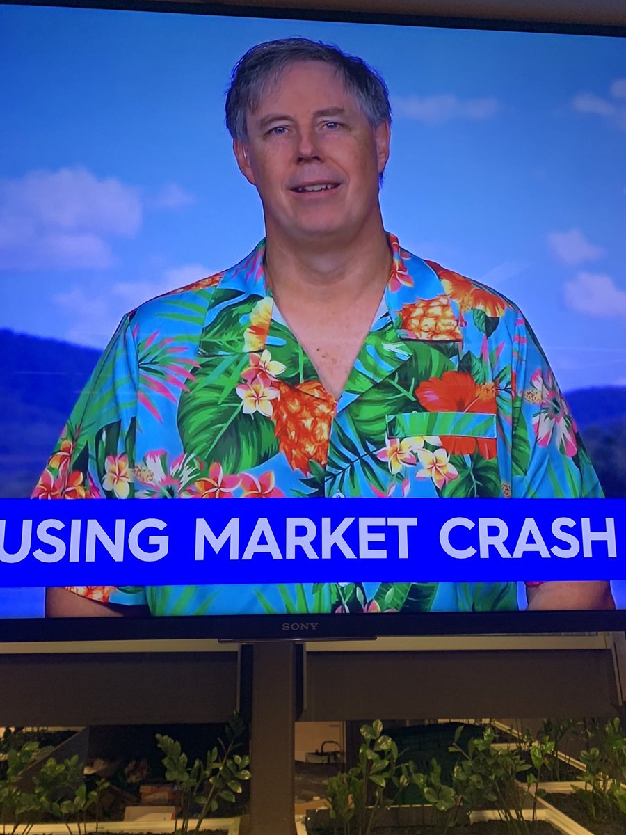 DougalBeatty's tweet photo. Strong holiday shirt vibes from @swrighteconomy on the telly rn 😎 https://t.co/QDFdzyOcCT
