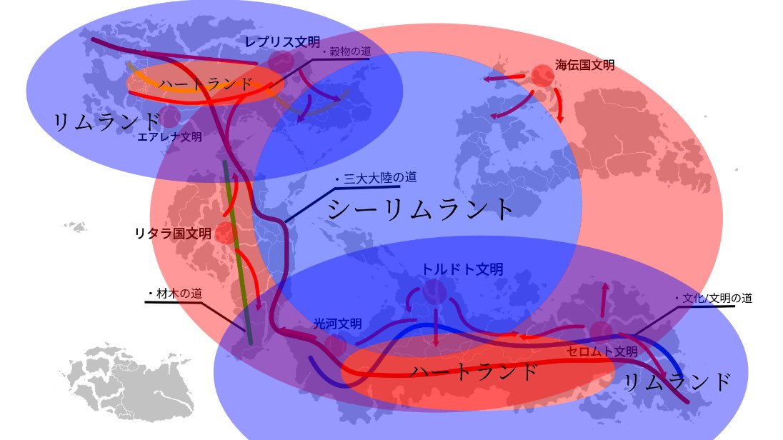 Hii_Hii_Emperor's tweet photo. #架空世界 #Kaosu
About "Sakuso" Map relation chart.
The exception is the Tordot civilization.
Civilization has not occurred in "Silimrant" and we are trying to clarify. https://t.co/MjyKLjQXU8