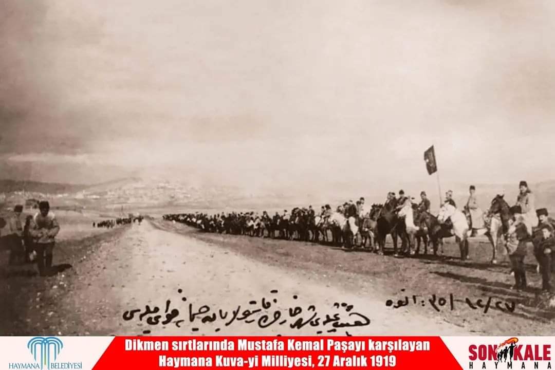 103 yıl önce Dikmen sırtlarında Atatürk'ü karşılayan Haymanalı atlıların dediği gibi, 
"Hoş Geldin Paşam"
Atatürk'ün Ankara'ya Gelişinin 103. yılı kutlu olsun.
#27Aralık1919
#AtatürkünAnkarayaGelişi