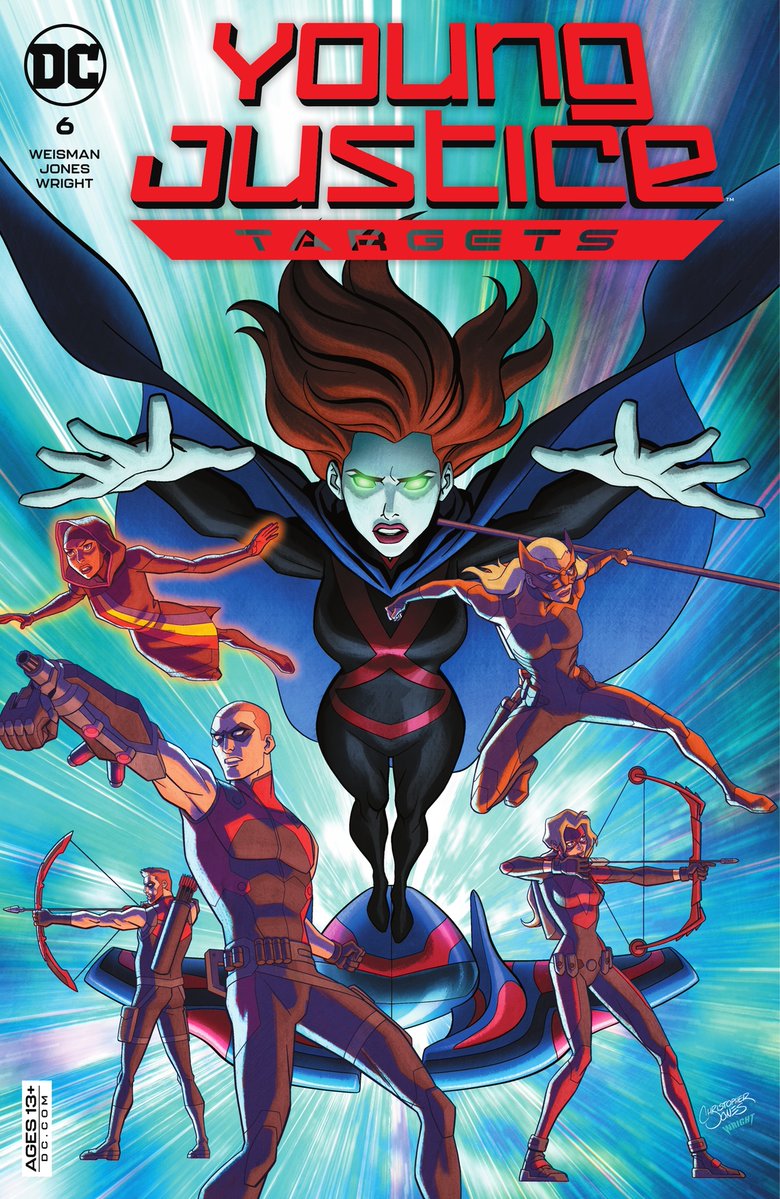 DCAUResource's tweet photo. "Young Justice: Targets" #6 is now available in print. Call up your shop first to check if there's any delays. @DCComics @Greg_Weisman @ChrisJonesArt #JasonWright @MeghanHetrick #YoungJustice #YoungJusticeTargets #SaveEarth16 #KeepBuyingYoungJusticeComics #Symbiosi @hbomax https://t.co/RWb1JUHNX2