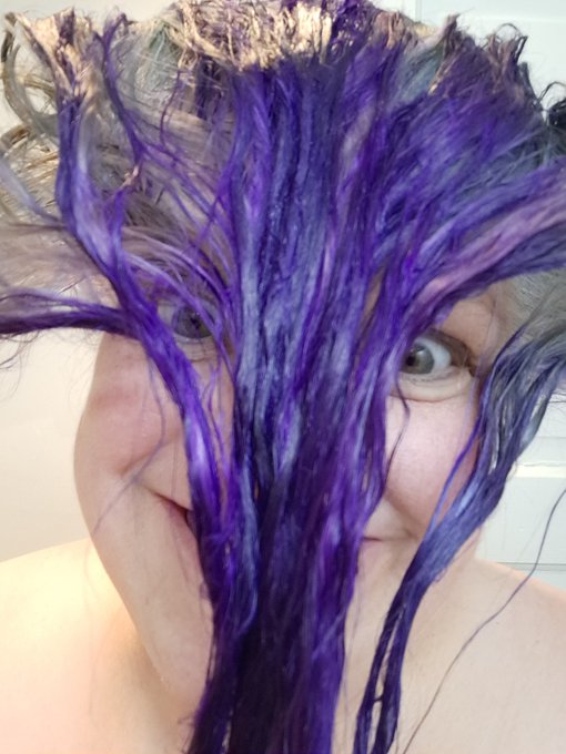 Redid the purple in my hair! See more at https://t.co/g9mgw0PoRN https://t.co/G0hc12XeVH<a href="/tag/evil"class="tags"><span>#evil</span></a>