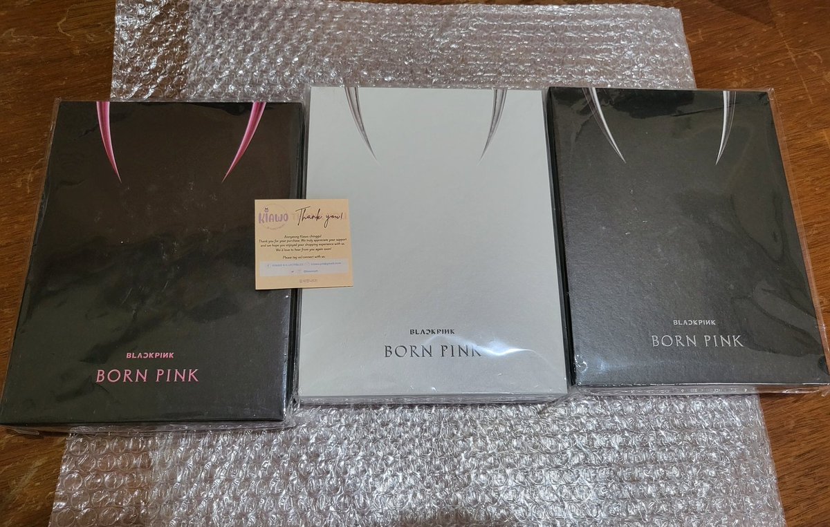 kiawoph's tweet photo. WTS LFB ON-HAND: BLACKPINK - BORN PINK
✔️ Pink ver.
✔️ Gray ver.
✔️ Black ver.
#kiawokllectiblesph
#blackpinkph #bornpinkph #blackpinkonhandph #onhandalbumsph #kpopmerchph #kmerchph #blinksph #blackpink #blackpinkjisoo #blackpinklisa #blackpinkrose #blackpi̇nkjenni̇e https://t.co/H93bgTB5fr