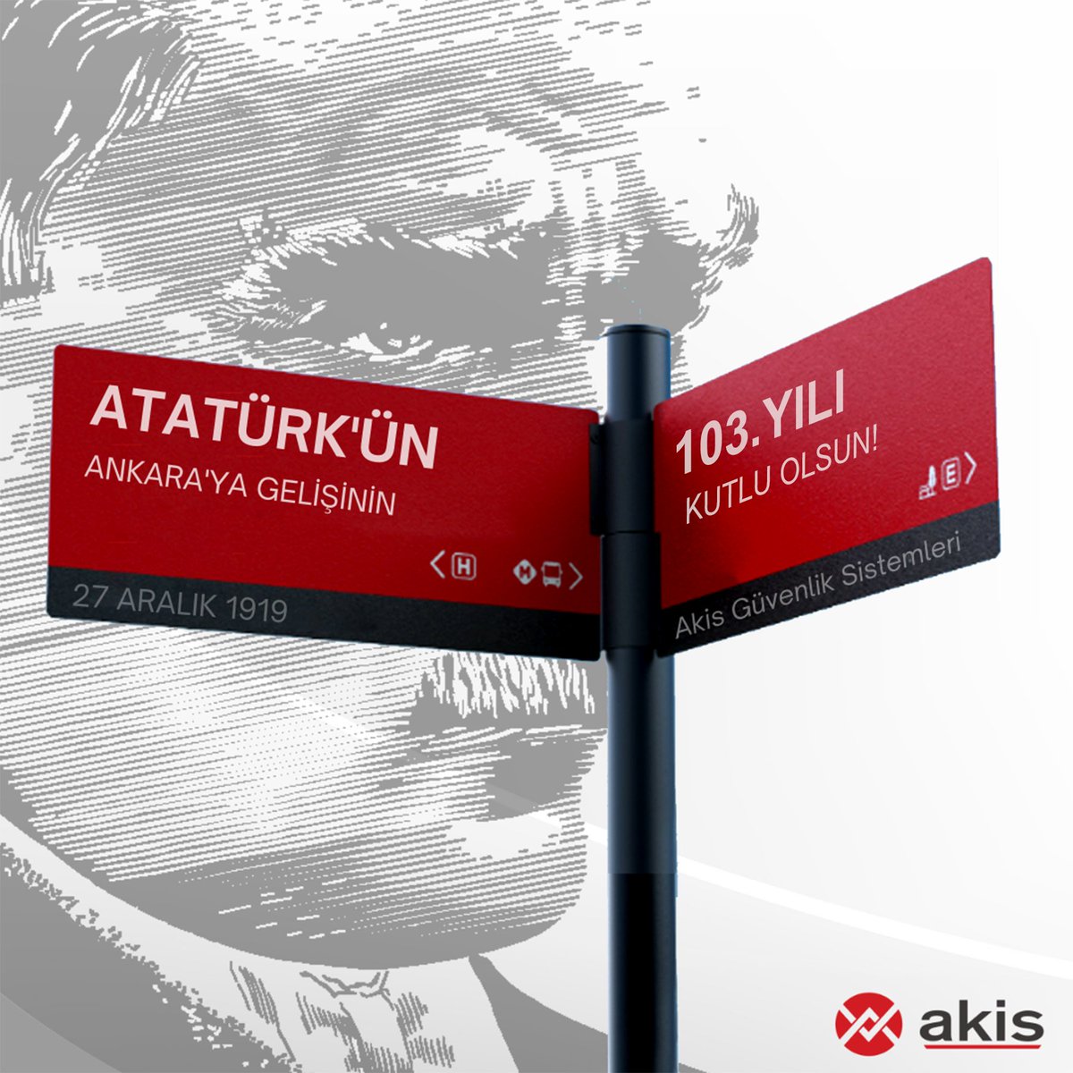Gazi Mustafa Kemal Atatürk'ün Ankara'ya gelişinin 103. yıl dönümü kutlu olsun! #27aralık #akisguvenlik