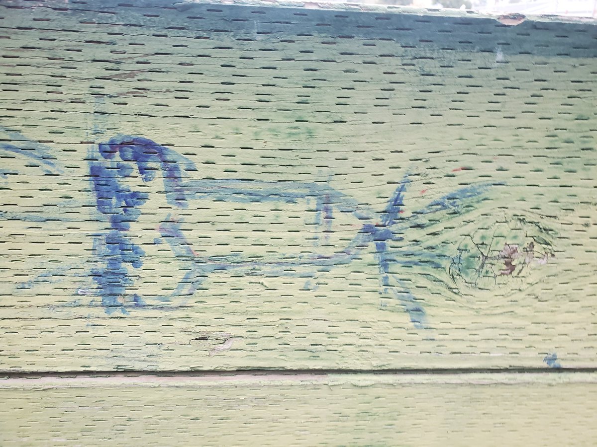 ISeeRobots's tweet image. Cool rocket ship graffiti on the school near my house. #graffiti #SpaceX