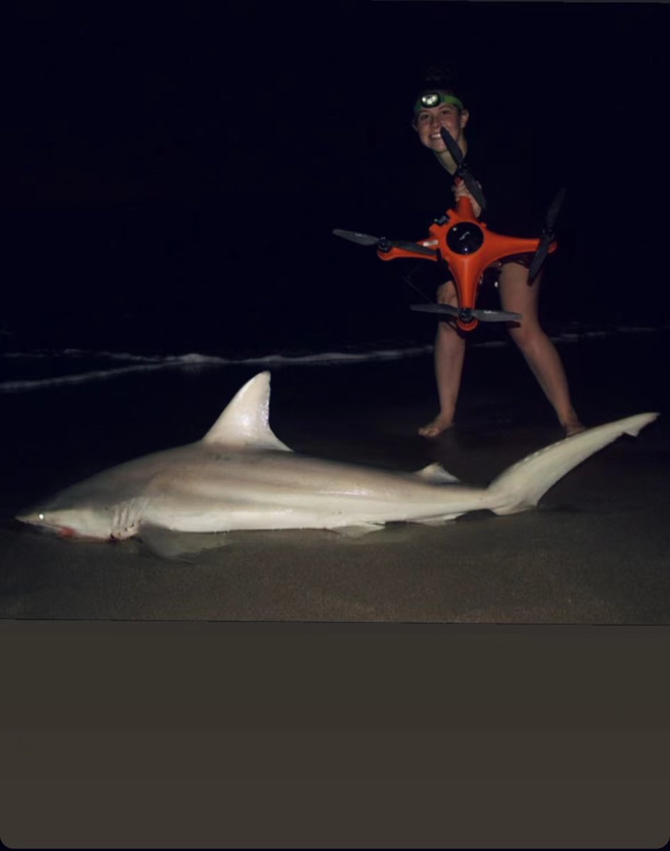 Drone Fishing Master of the week! 
AJ's customer Gianna used SD4 to experience shark fishing at the Treasure Coast of Florida.  She caught a blacktip shark after the drone dropped a 2lb jack crevalle only 50m out.  #shark #sharkfishing #beach #dronefishing