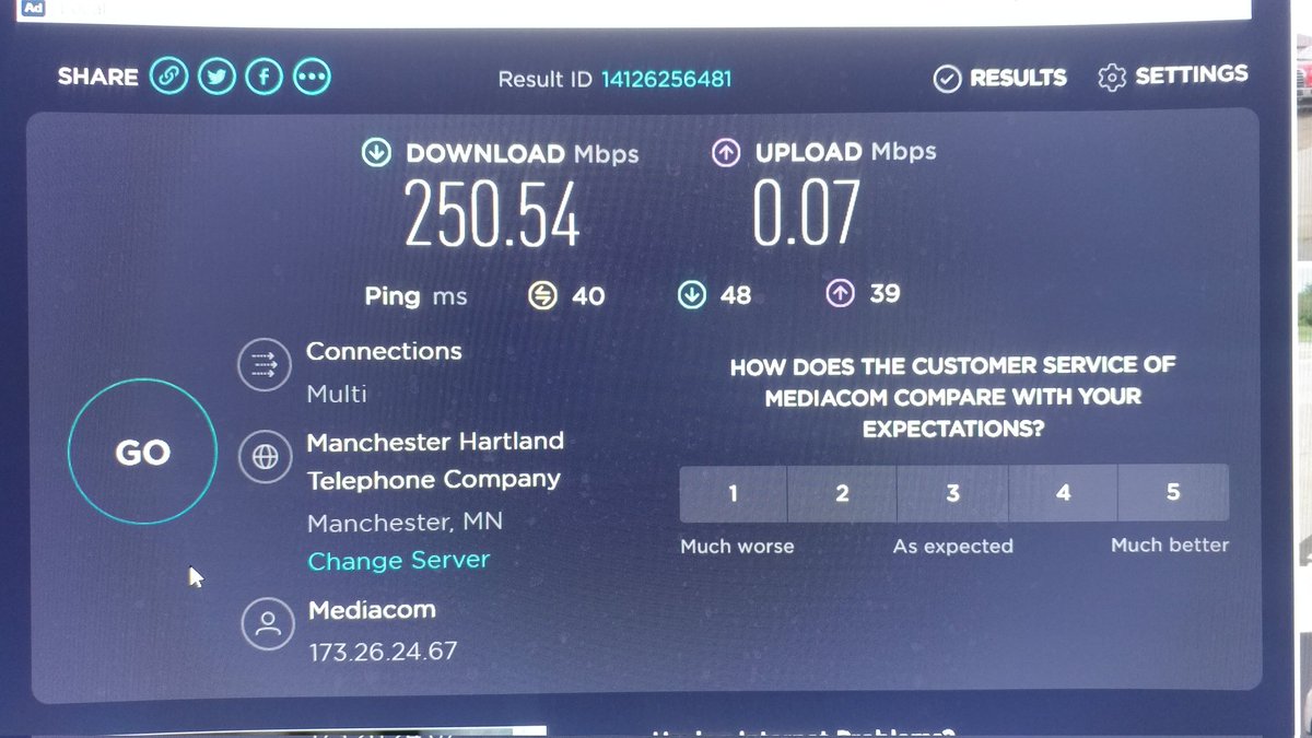 Well, <a href="/MediacomCable/">Mediacom Cable</a> looks like we have an issue.