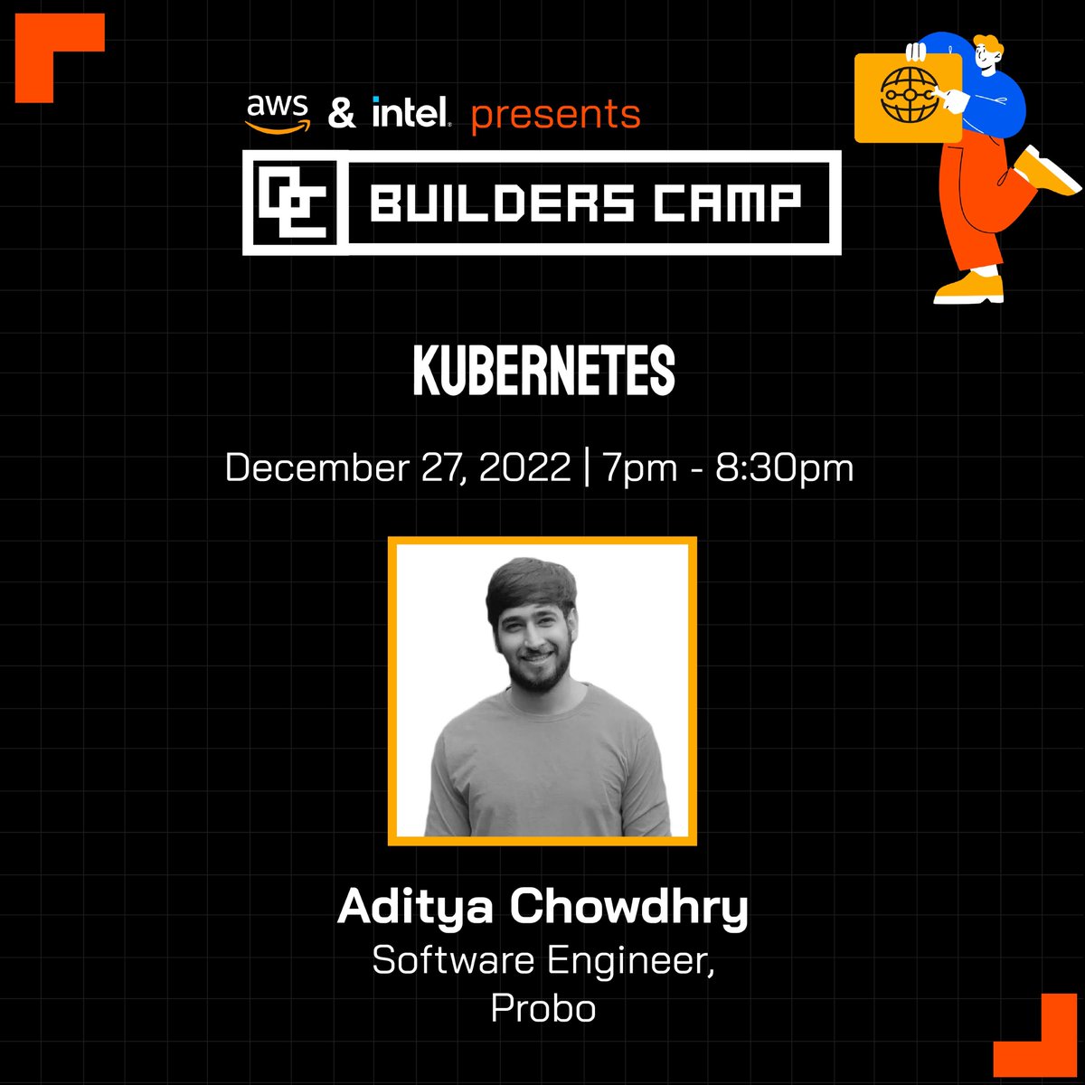 BuildersCamp's tweet photo. We are pleased to have Aditya Chowdhry, Software Engineer, Probo as a mentor at BuildersCamp conducting a session on "Kubernetes". 

Keep an eye on our socials and website for more updates!

#Builderscamp #devcommunity #developers #DevOps #datascience https://t.co/FF4kvJqVNo
