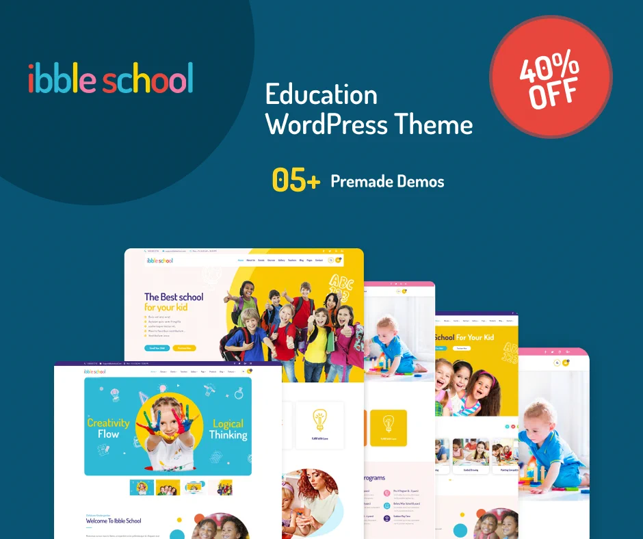 Ibble - Education WordPress Theme sale