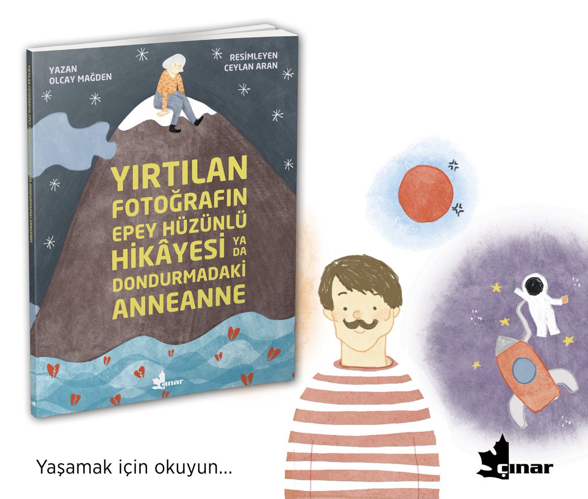 Gülücük sağanakları arasında en güzel kahverengi gözlerin denizinden kaybolan anneannelere… Birini kaybedince biz de kaybolur muyuz sahi?

Olcay Mağden’in yazdığı Ceylan Aran’ın resimlediği “Yırtılan Fotoğrafın Epey Hüzünlü Hikayesi ya da Dondurmadaki Anneanne” kitabı Çınar’da!