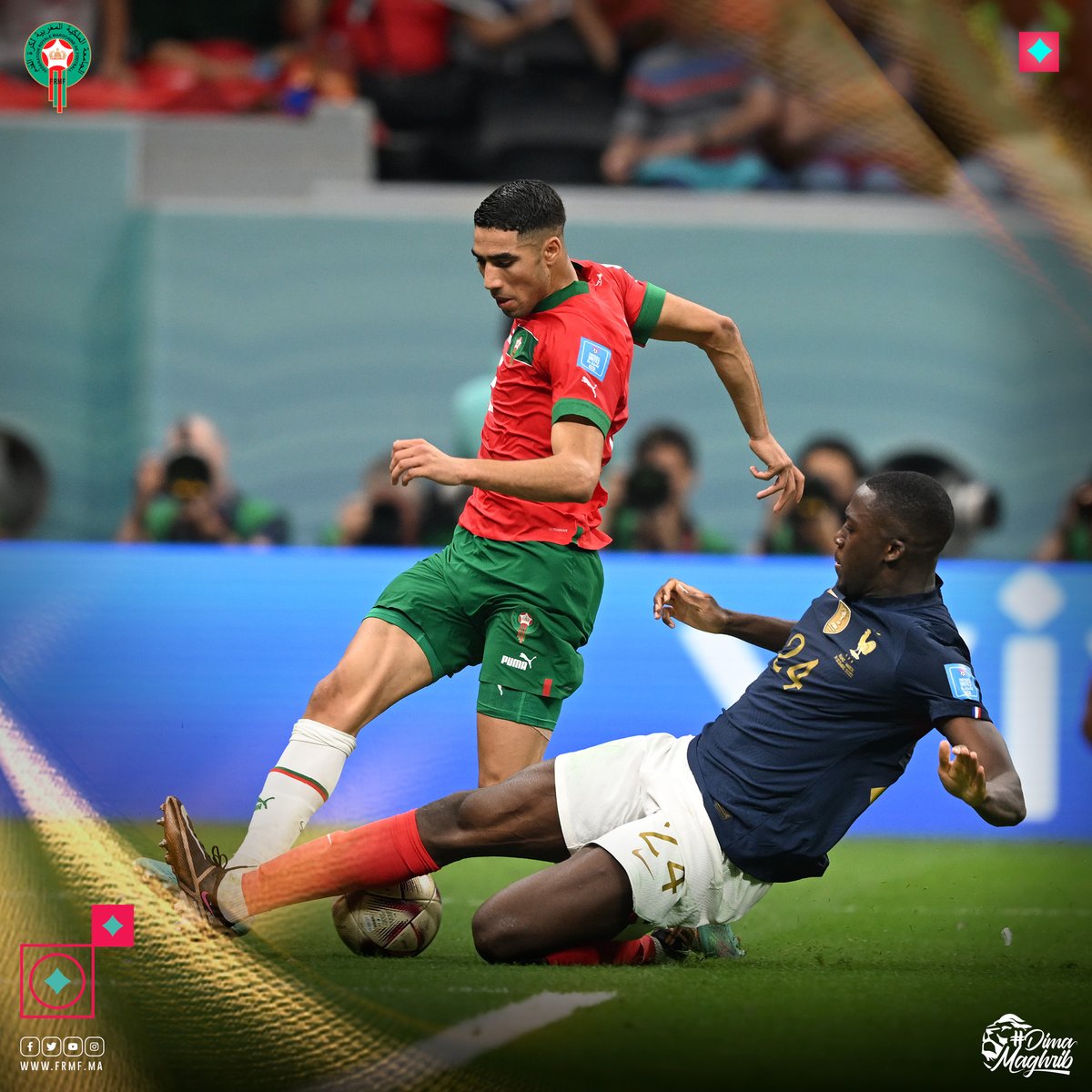 📸 بعض الصور من مباراة الأمس بين المنتخب الوطني و المنتخب الفرنسي

Pictures from 🇫🇷🆚🇲🇦

#DimaMaghrib #TeamMorocco #FIFAWorldCup <a href="/pumafootball/">PUMA Football</a>