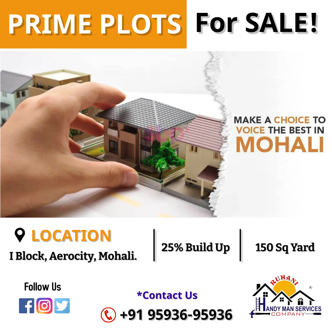 🎤Hurry Up |  Open Plots For Sale | 150 sq yard | 25% build up |  Book Now 

Call Now: +91 95936-95936

#residentialplotforsale 
#residentialplot 
#residentialplots 
#scoplot
#plot
#plots
#landforsale
#plotsforsale
#investinrealestate
#investinchandigarh
#realestate
#property