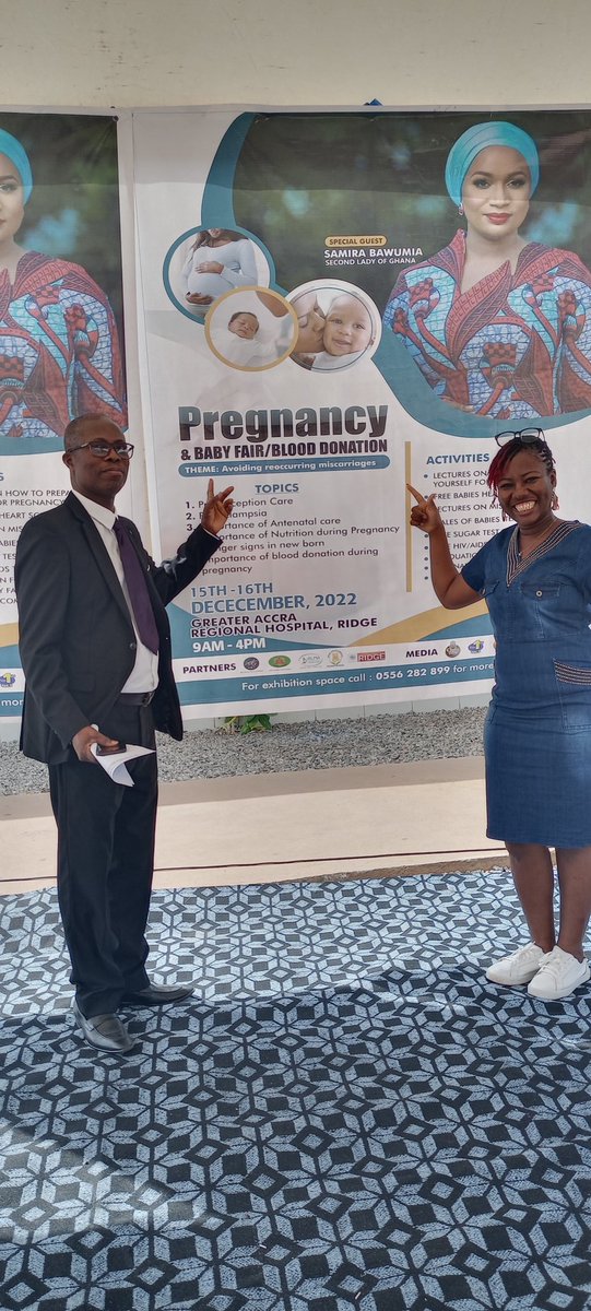 apec_gh's tweet photo. APEC Ghana Executive Director participates in the on-going:

2022 Pregnancy &amp; Baby Fair/Blood Donation @ Greater Accra Regional Hospital (15th &amp; 16th Dec) .

JOIN US...! JOIN US! 

 @KPrettykoiwah
@mohgovgh @_GHSofficial
#maternalhealth #newbornhealth #sdg3 #Health4All https://t.co/qIsDYLh8id