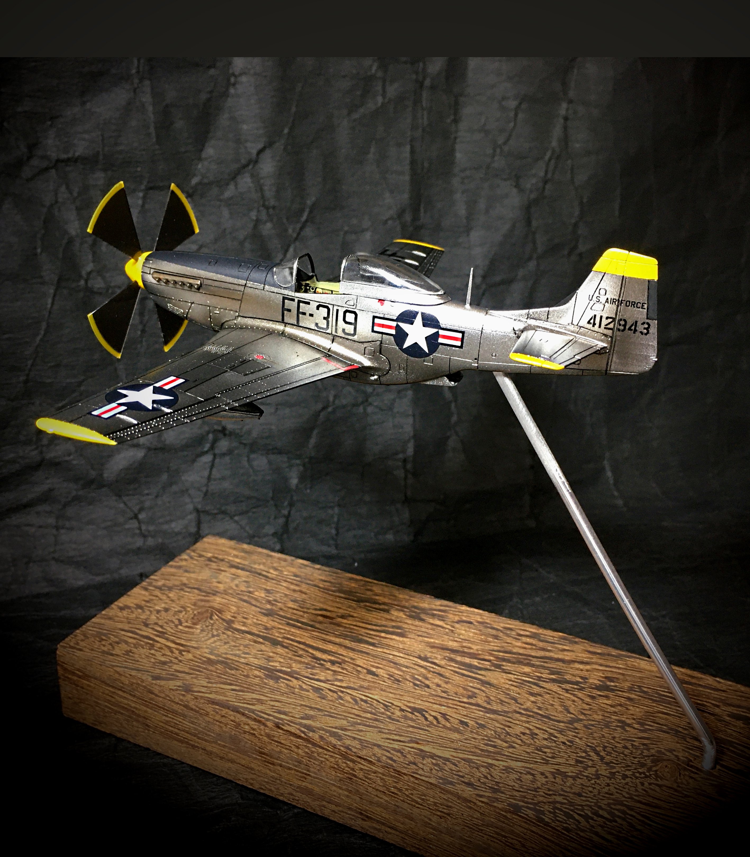 アメリカ軍 戦闘機 P-51 マスタング タグ キーホルダー Planetags