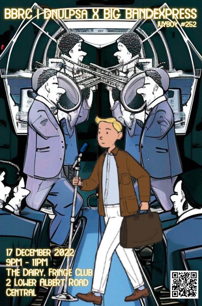 What time is it <a href="/BBRCOfficial/">BBRC Official</a> fam?
It’s SHOWTIME!
The Big BANDEXPRESS and I are having a Fringe Club Jazz show on Saturday, feel free to join us if you haven’t got plans already.
Tickets at:
events.muxic.io/event?id=17