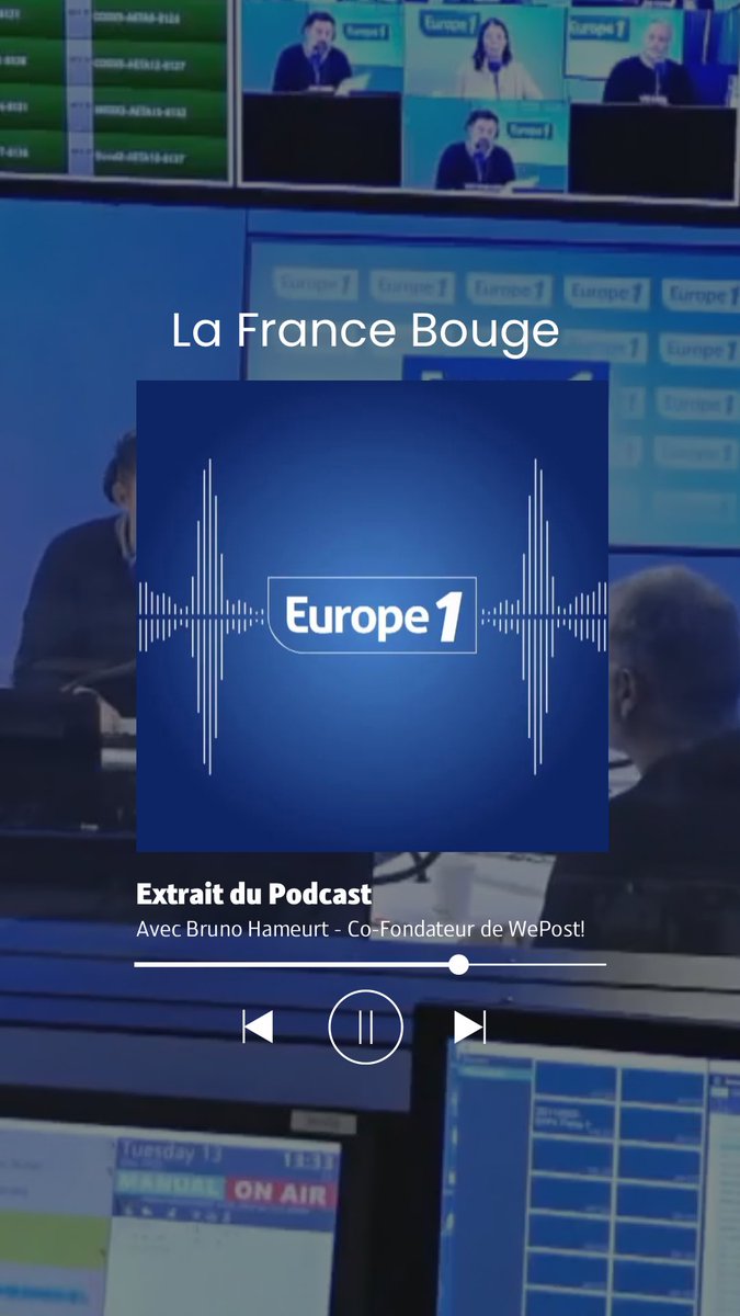Hier, WePost! avec <a href="/BHameurt/">Bruno Hameurt</a> pour parler pouvoir d’achat et prix des billets de train sur Europe 1 

Lien du podcast : 
we-post.fr/europe-1-wepos…

#voyageentrain #ecoresponsable #startup 

<a href="/Agence_IT_Gouv/">Agence de l'Innovation pour les Transports</a>
<a href="/AMFrenchTech/">French Tech Aix-Marseille Région Sud</a>
<a href="/Ecologie_Gouv/">Ministères Territoires Écologie</a> 
<a href="/2030_france/">France 2030</a>