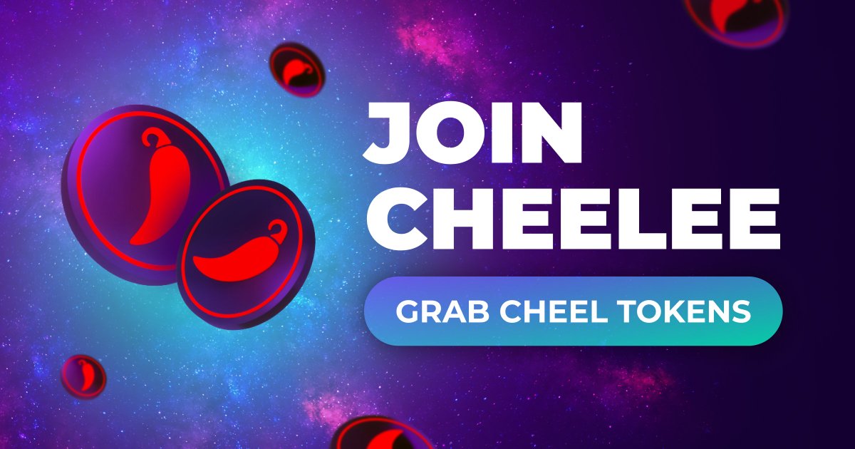 Wanna get some X's and fly to the stars?⭐️

Complete simple tasks to take part in the #Cheelee #drop, where everyone will receive #CHEEL tokens 🤟

Come on and participate: gleam.io/AE9Dz/join-che…