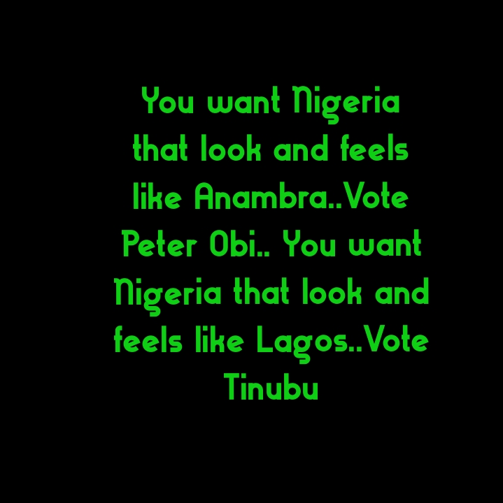 AdeDKing2's tweet photo. @AishaYesufu Just the way many Biafran left Anambra state for Tinubu Lagos because of @PeterObi poor governance.
God bless Gov @CCSoludo for exposing your #Obifraud.
Vote Tinubu so that Lagos development can spread to every other states.. https://t.co/wbPKyyXndx