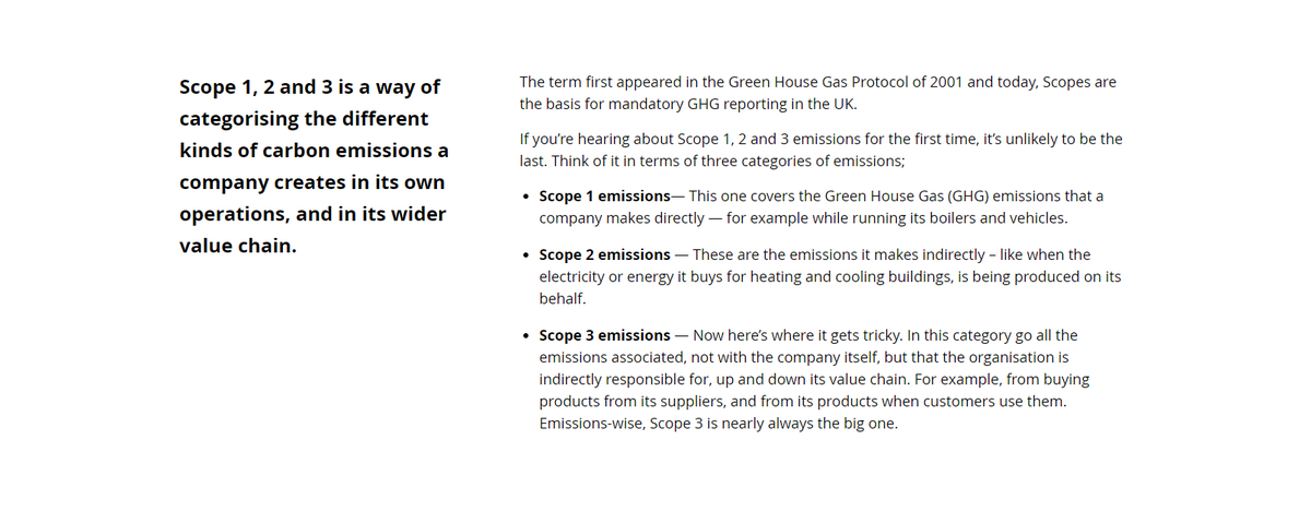 EthicsAndGlory's tweet photo. Explainer

In TCFD disclosures you will see Scope 1, 2, and 3 carbon emissions being disclosed. This is how they are defined:

https://t.co/wV3wxFKXW1 https://t.co/1lh3hiFt5P