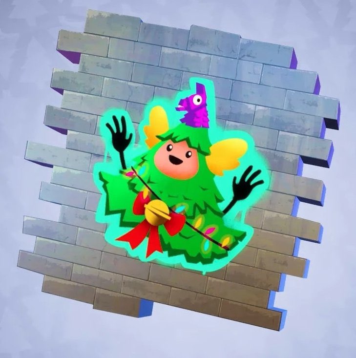 Taceratops's tweet photo. With stuff being encrypted from the update still, the Guff spray reward, & the Guff picture in the cabin, is anyone else thinking there’s a possibility he could be encrypted in a new Christmas bundle? 🤞🎄#Fortnite #Guff #EpicGames #GuffmasTree #ChristmasTreeGuff https://t.co/BBkfQJeaEw