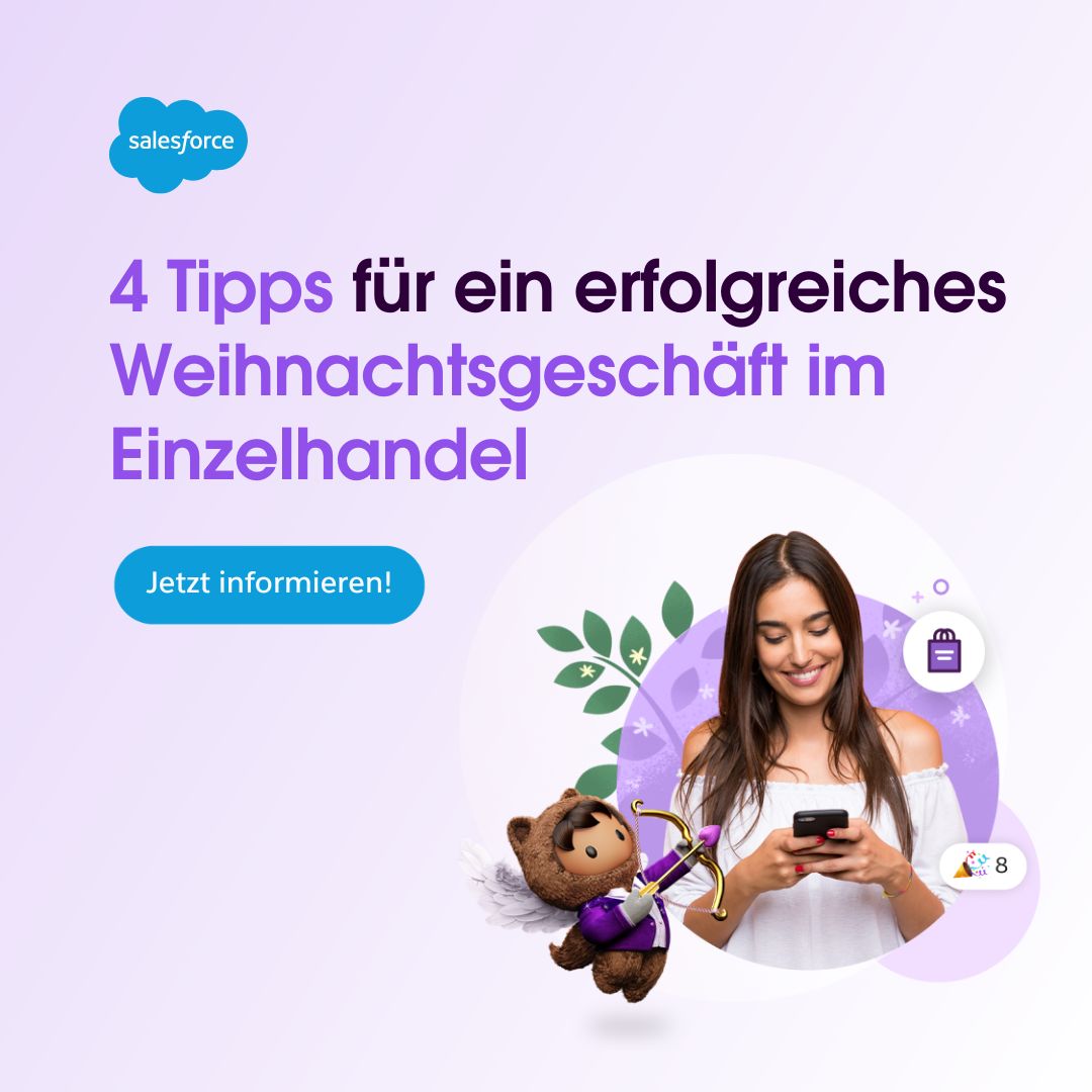 Umsatzziele erreichen. Mit einer überzeugenden Customer Experience.

Jetzt planen und profitieren! 👉Mehr erfahrt ihr im Salesforce-Planungsleitfaden: salesforce.com/de/blog/2022/1…

#strategie #customerexperience #customerjourney #SalesforceDACH