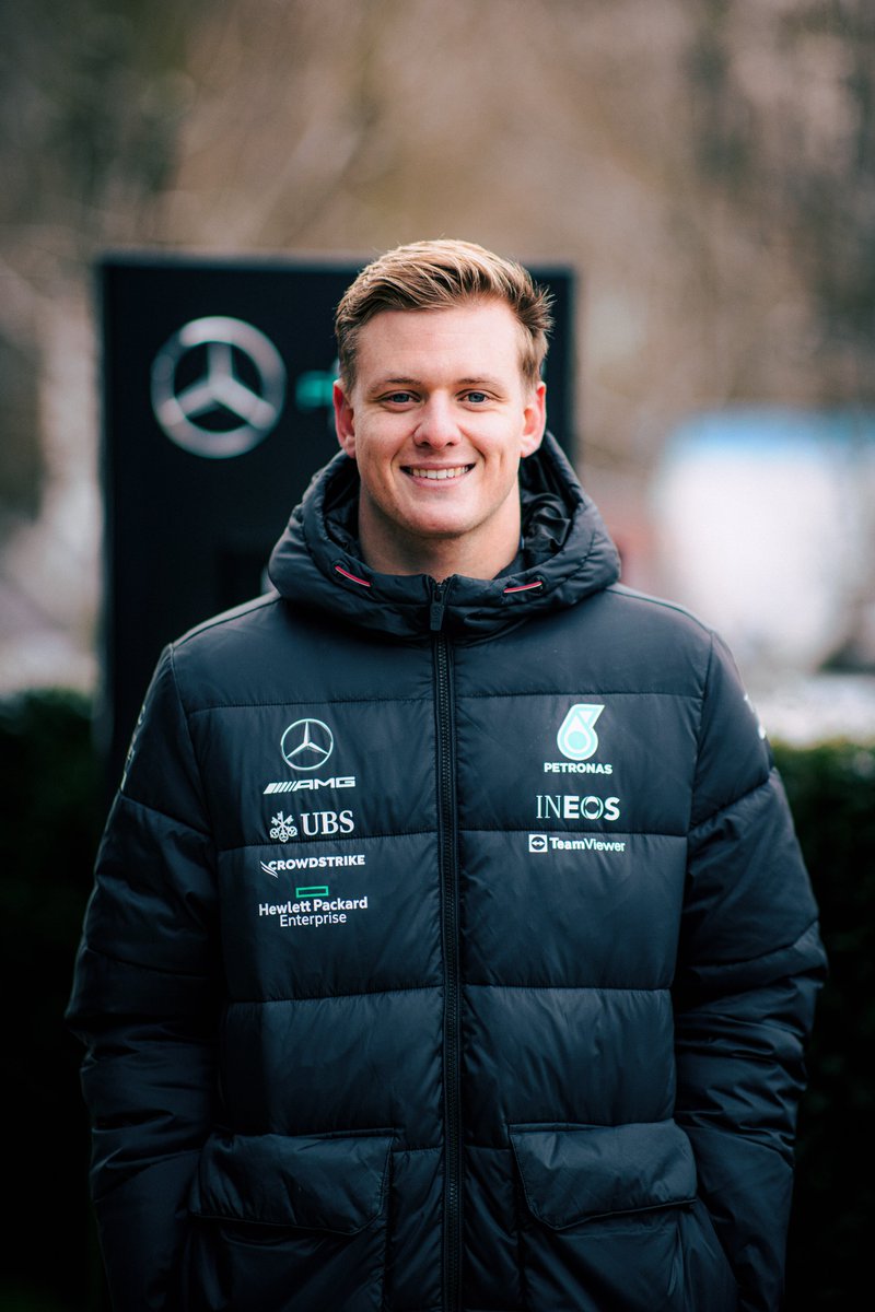 Mercedes-AMG PETRONAS F1 Team (@mercedesamgf1) on Twitter photo Willkommen, Mick. 👋 Say hello to our 2023 Reserve Driver, <a href="/SchumacherMick/">Mick Schumacher</a>. 🤩 Willkommen, Mick. 👋 Say hello to our 2023 Reserve Driver, <a href="/SchumacherMick/">Mick Schumacher</a>. 🤩