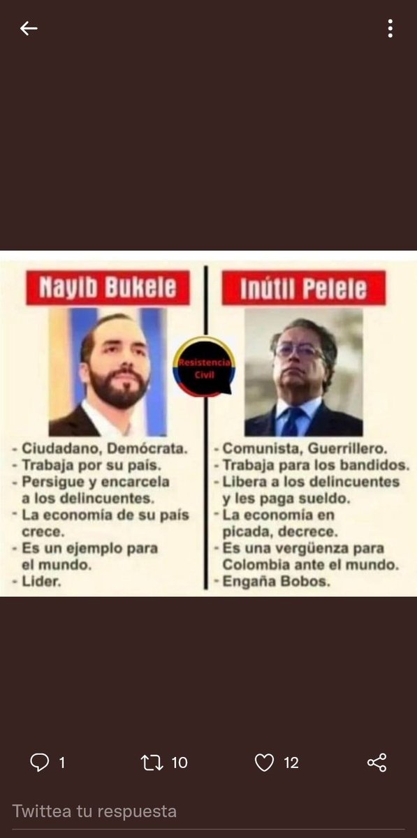 clara672's tweet photo. @JonanaAndrea @GustavoBolivar Que viva petro, pero bien lejos de Colombia https://t.co/zEyKqqAySa