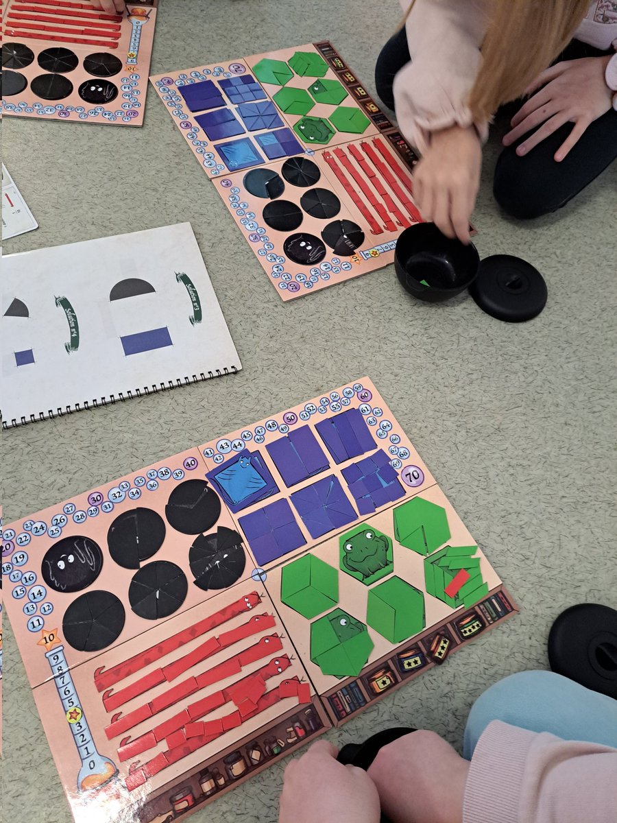 Quel plaisir de manipuler les fractions, les élèves adorent, il y en a pour tous les goûts