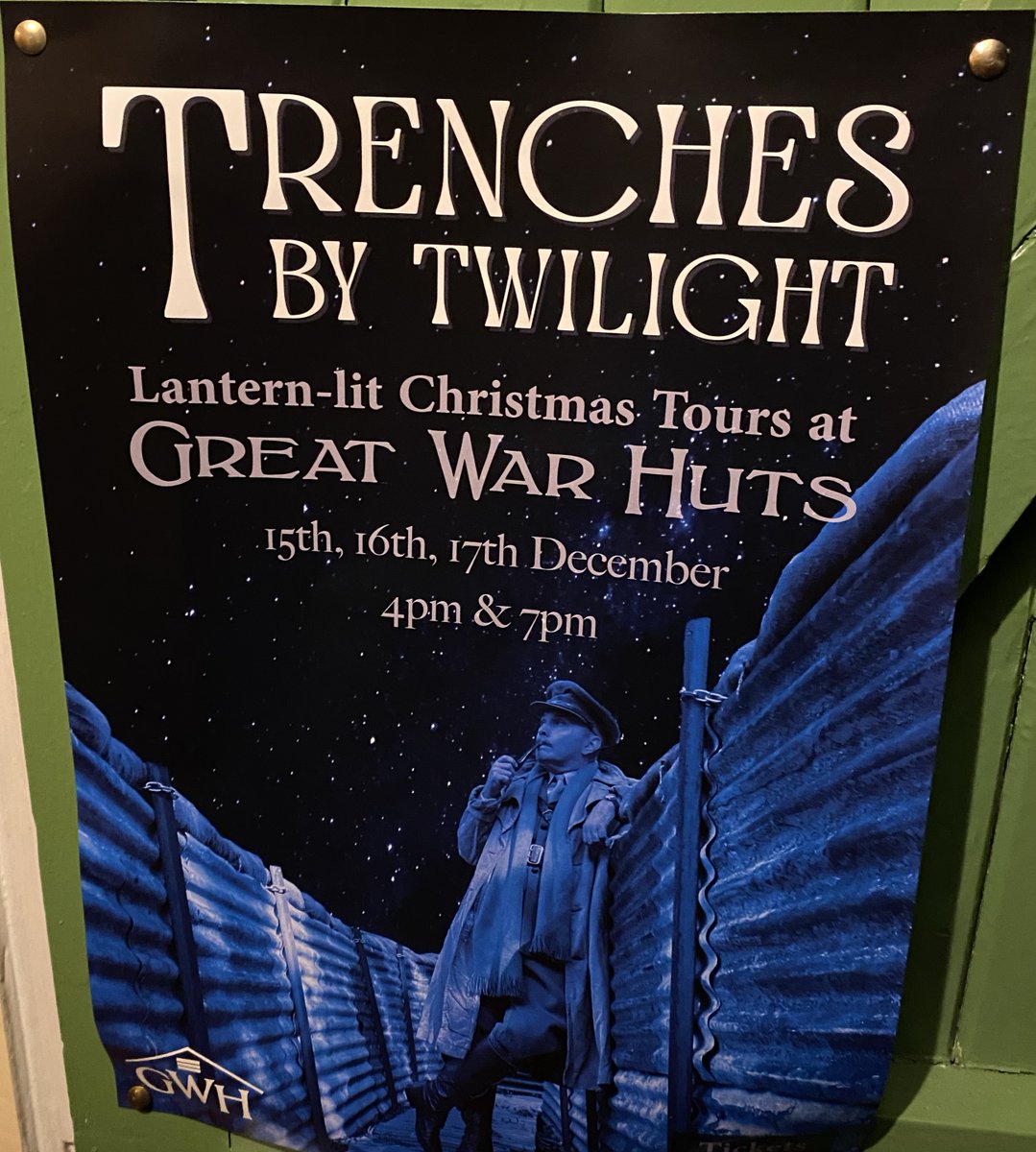 If you have tickets for the following, you are in for a treat! 
If you don’t know about the work of Great War Huts, please do look them up! 
<a href="/GreatWarHuts/">Great War Huts</a>