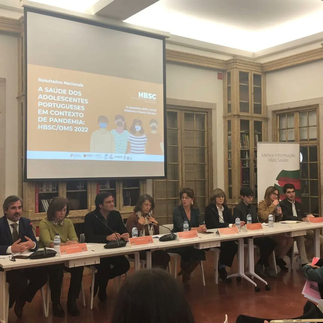 Educacao_PT's tweet photo. Apresentação dos resultados do Estudo colaborativo, da Organização Mundial de Saúde “Health Behaviour School Aged Children” (HBSC/OMS 2022), com as presenças do Diretor-Geral da #DGEEC, Nuno Rodrigues, e o Diretor de Serviços de Desenvolvimento Curricular da (#DGE), Hélder Pais. https://t.co/1bB8WdW8Bt