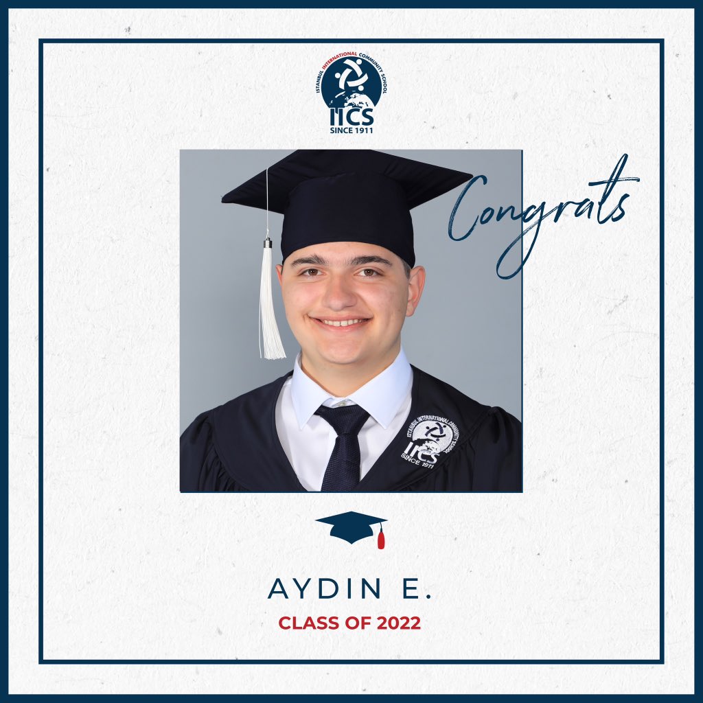 Congratulations to Aydın E. from the Class of 2022!🎓 He attended Bath Spa University!👏🏻

#IICS #LifeatIICS #IICSsince1911 #internationalschool #ib #ibschool
