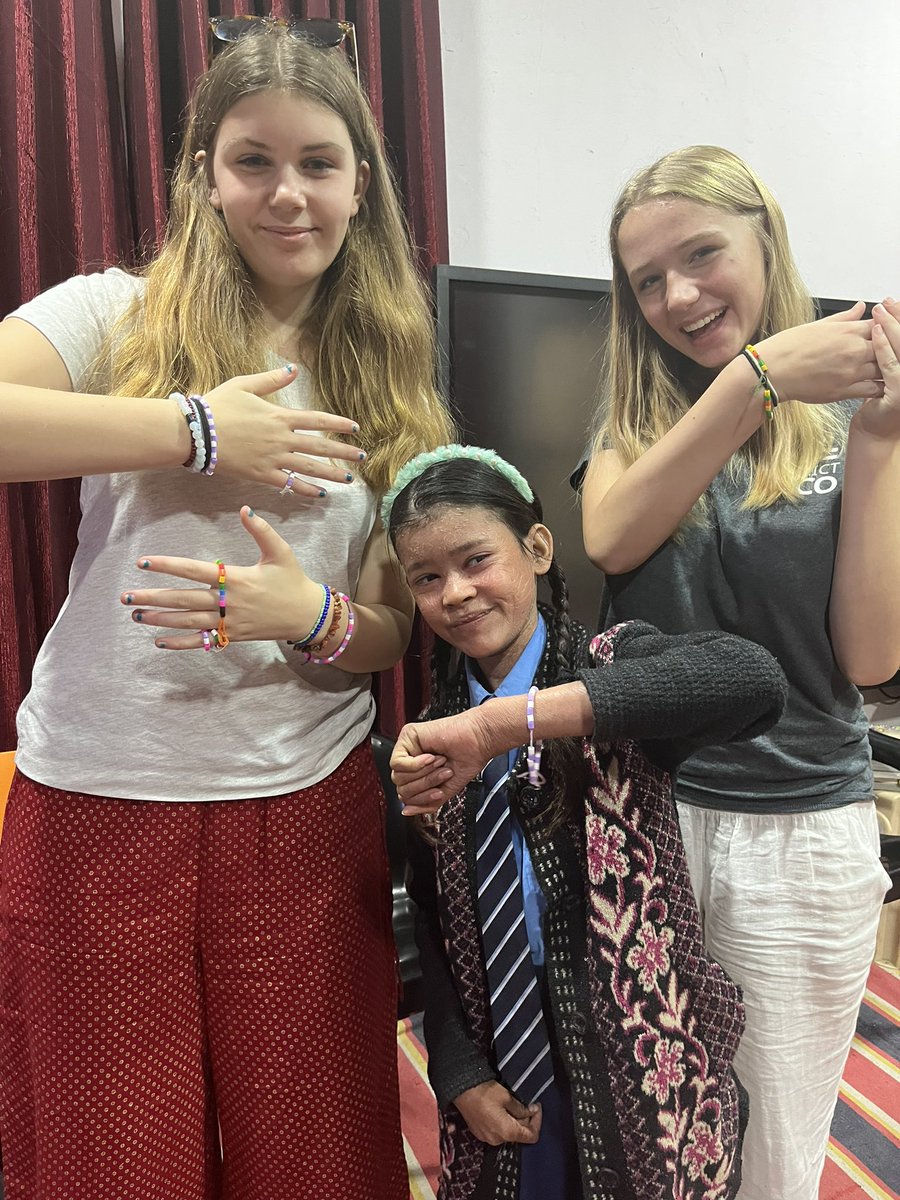 RGSIndia2018's tweet photo. Today at school the students have been jewellery making, learning Indian games and playing sport. We also did a Google meet with RGS Y11. After school buffalo milking and a tuk tuk ride back to the hotel.We will not want to come home! https://t.co/Sue4Llcgji