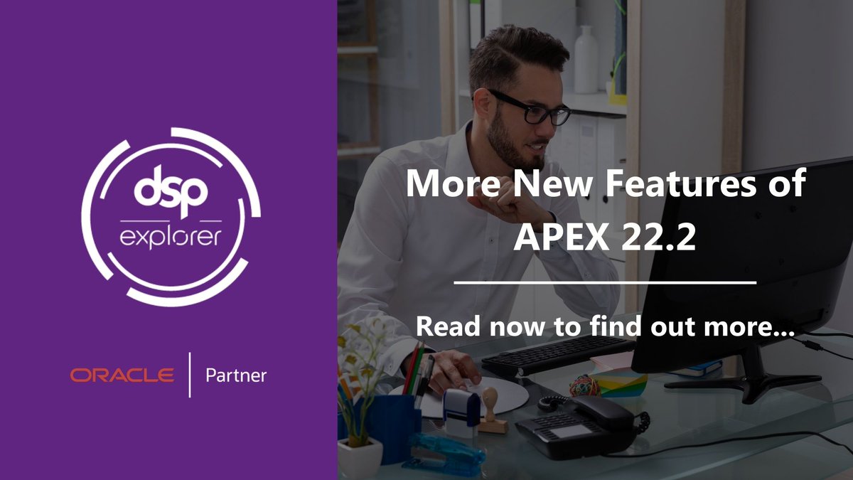 dsp_uk's tweet image. Read our latest blog to find out more great features of Oracle APEX 22.2. Our experts provide a comprehensive overview of the new features included in this release and how they may benefit you... bit.ly/3Wj2Kcf

#OracleAPEX #OraclePartner #APEX #orclapex #oracle #apex222