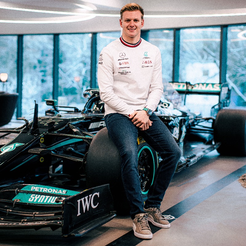 MercedesAMGF1's tweet photo. NEWS: We are delighted to confirm that @SchumacherMick will join the Team in the role of Reserve Driver for 2023. 💪
