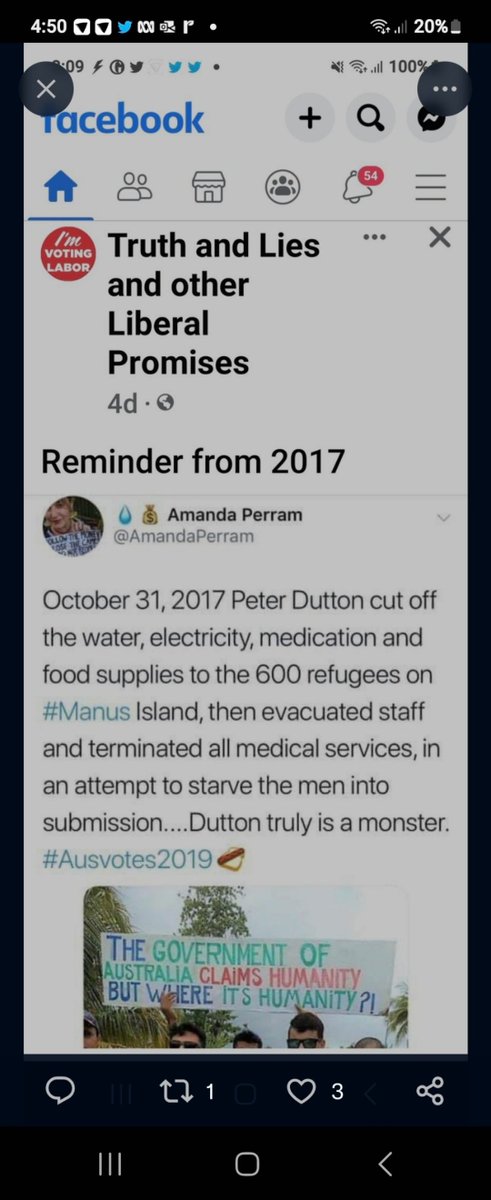 elaine19472's tweet photo. @bsshannon60 @murpharoo @PeterDutton_MP Brian..Heartfelt, no way. That was Dutton trying to act. He did a poor job of it. But  remember what he did to the refugees . Check below https://t.co/971a7jZiQf