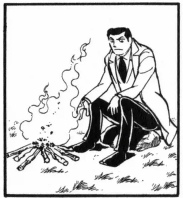 原作の伊賀野氏よ。。 そんなところで火を起こしてはいけない…。山火事になる………🔥