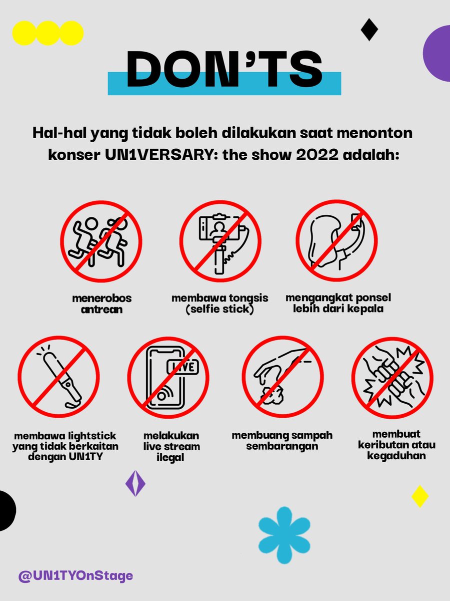 CHNCEOnStage's tweet photo. π H-2 UN1VERSARY: the show 2022
Halo YOUN1T!
Wah ga kerasa ya hari yang kita tunggu2 udah dekat. Mimin mau kasih do's and don'ts selama kita enjoy UN1VERSARY : the show 2022
Check this out!!
#3rdUN1VERSARY #UN1TY #UN1TYOnStage https://t.co/rcqhNVMvL4