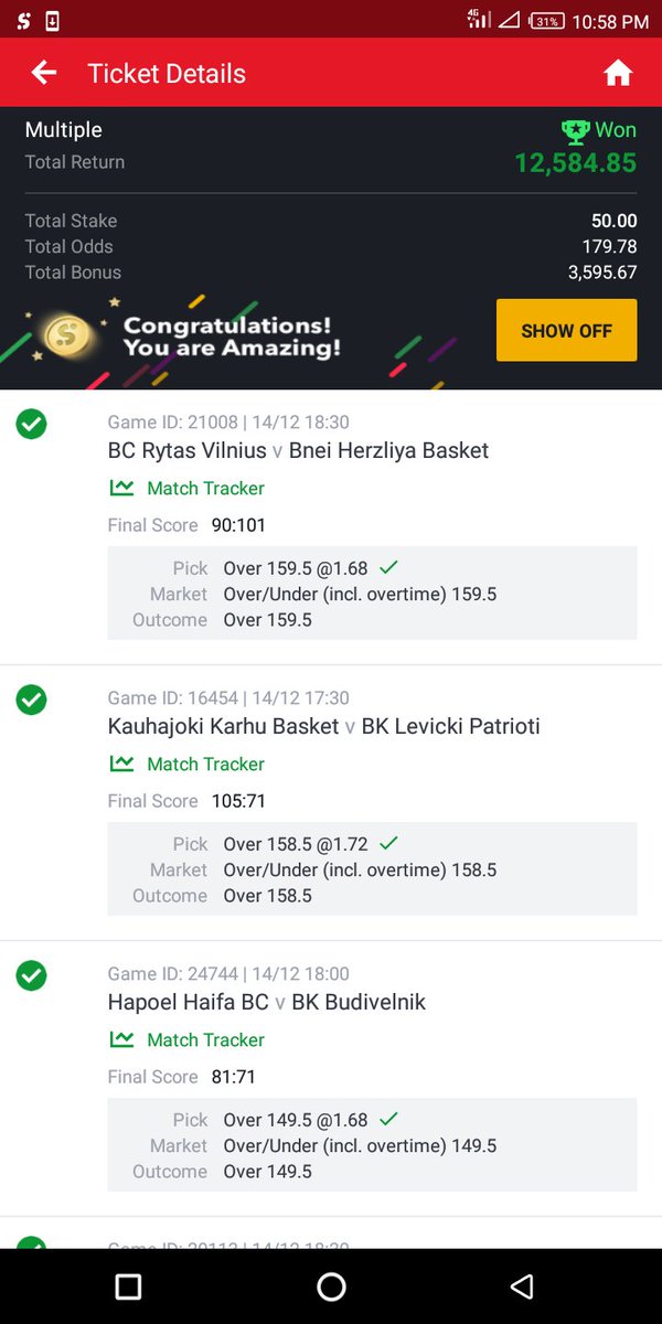bossolamilekan1's tweet photo. 213odd won ✅✅✅✅✅✅
192odd won ✅✅✅✅✅✅
118odd won✅✅✅✅✅✅
179odd won✅✅✅✅✅✅

Congratulations to all winner of the game, very soon everybody will win🙏 https://t.co/szLxDTuPoa
