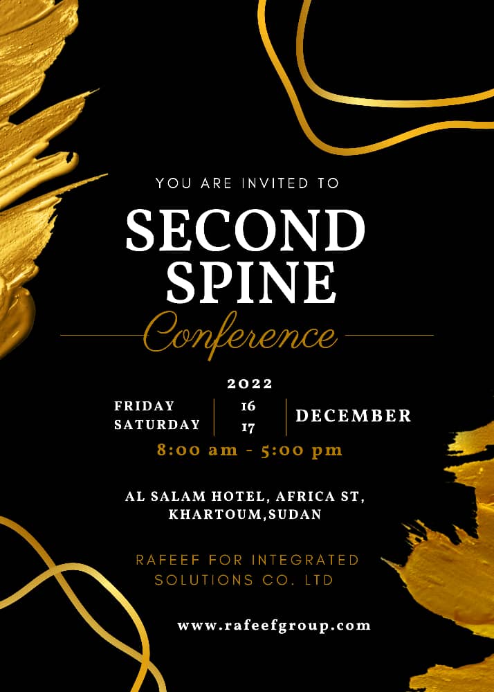 RafeefFor's tweet photo. We would be flattered if you joined us at the Second Spine Conference that will be held at Alsalam Rotana Hotel
Date: 16.12.2022 - 17.12.22
Time: 8 am - 5 pm
Eng. Ragda M. Abbo
Mob: +249968099106 | 0125555508
Email: ragda.hassan@rafeefgroup.com
#Rafeef #SpineSurgery #sudan https://t.co/fdGeqfXm8d
