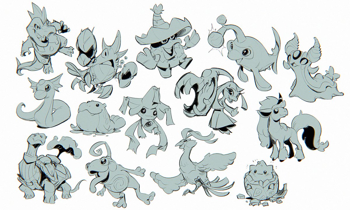 「14 pokemon doodles in 2 hours! thanks ev」|Justin Chanのイラスト