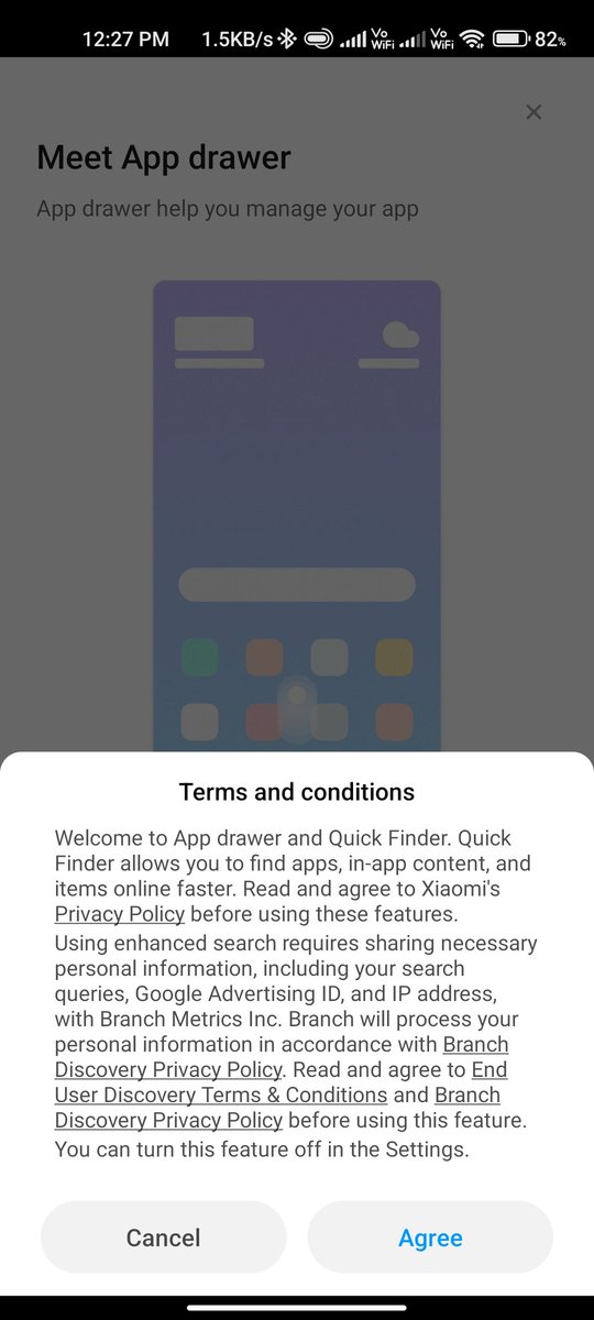 Prathmeshk127's tweet photo. @Xiaomi Please stop sending this Force full agreement every time after opening the app drawer, to the premium device link Xiaomi 11 Lite NE 5G.
@XiaomiIndia @MiIndiaSupport https://t.co/rWg2x0QdsV